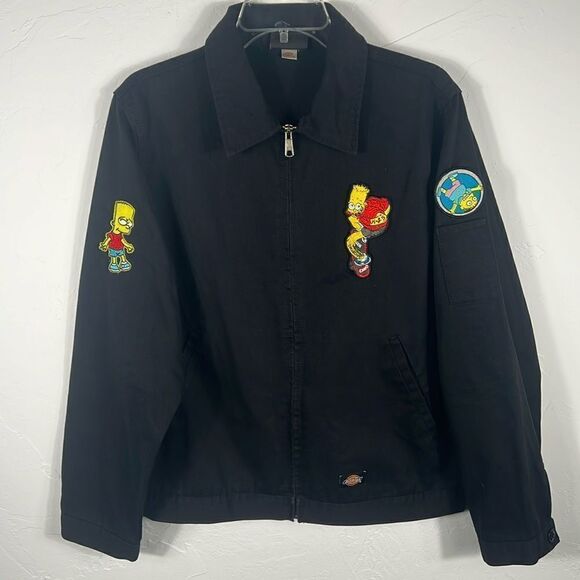 🔥🔥 True Vintage SIMPSON’s BART SIMPSON x  DICKIES Jacket - Sz M - VERY RARE!!! - Picture 1 of 11